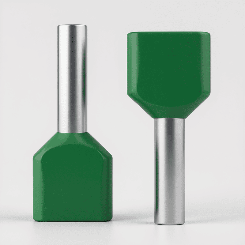 6 sq.mm Twin Insulated Ferrule (GREEN) Pack of 10
