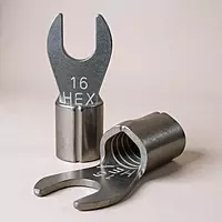 16 sq.mm Copper Ring Fork (U - CUT) Terminal End Lugs - 1 Nos/ HU-7871