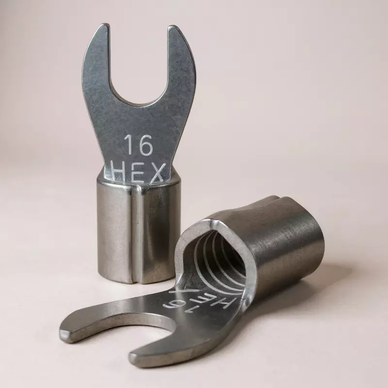 16 sq.mm Copper Ring Fork (U - CUT) Terminal End Lugs - 1 Nos/ HU-7871