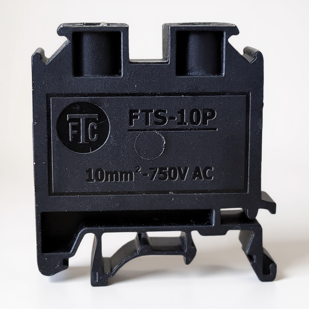 6 mm² Polyamide Black Terminal Block | FTS-6P
