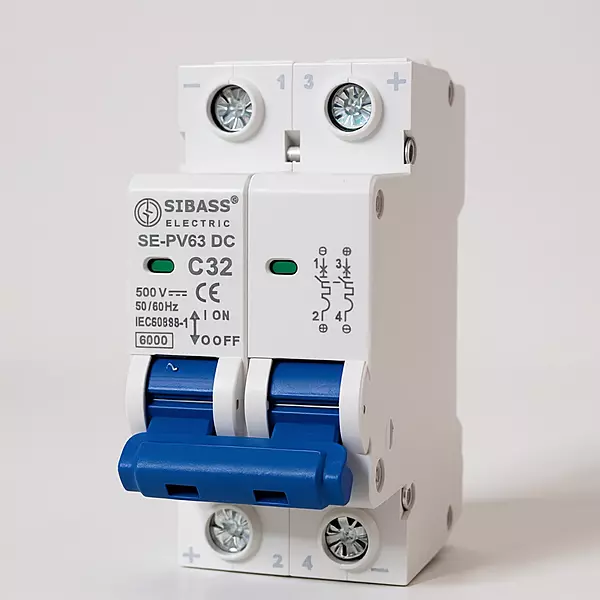 Sibass 32A 2-Pole DC MCB – 500V