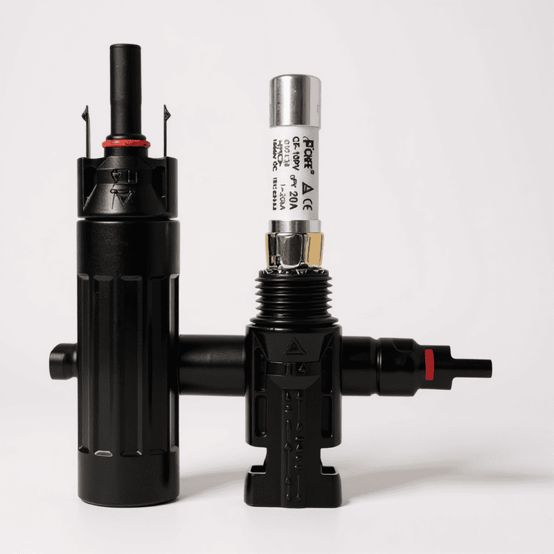 MC-4 in-Line Fuse Connector without Fuse ( Pack of 1)