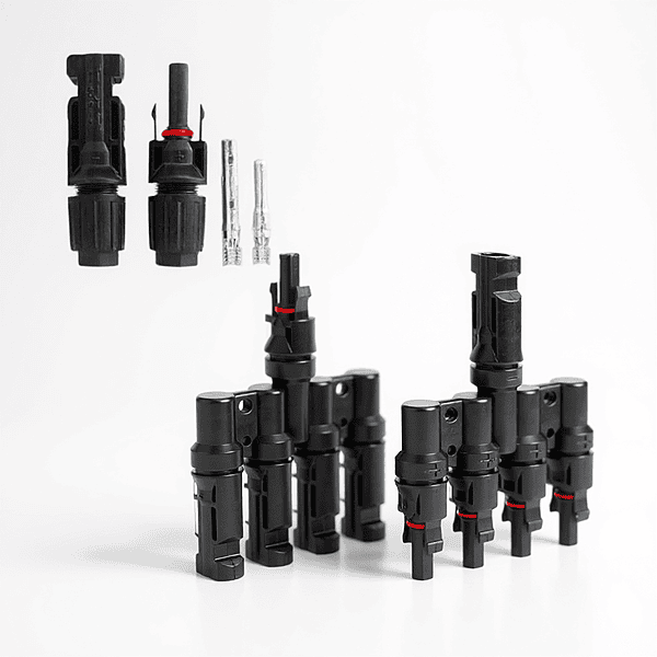 MC4 Branch 4 in 1 T4 Connector with Solar MC4 Connector (1+1 Pair)