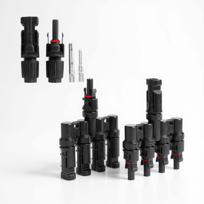 MC4 Branch 4 in 1 T4 Connector with Solar MC4 Connector (1+1 Pair)