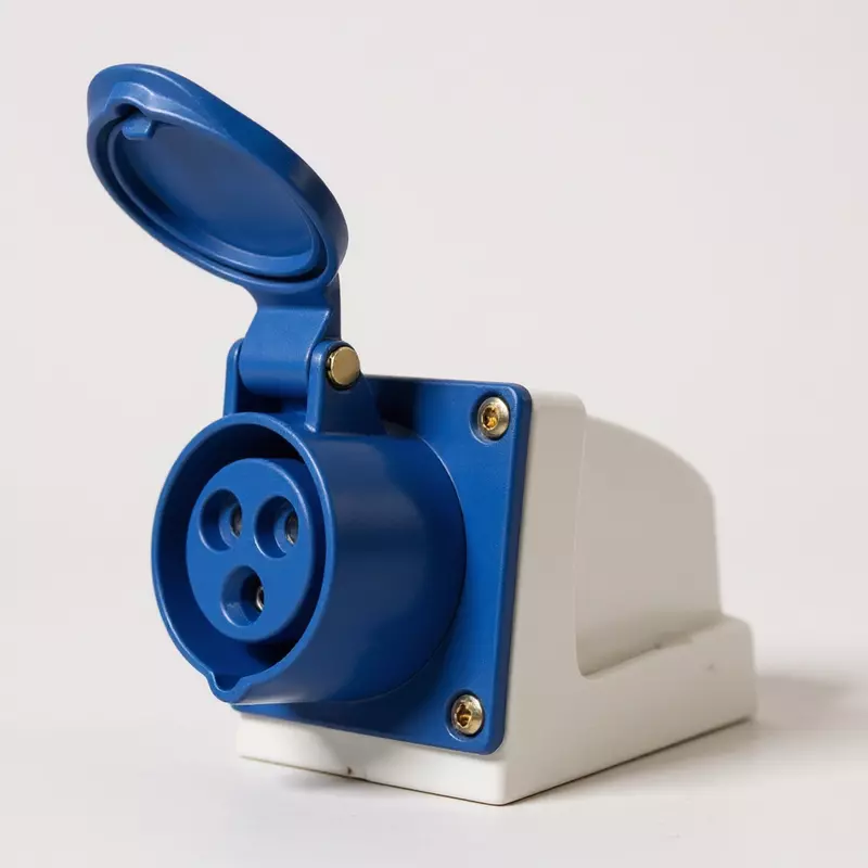 16A Industrial Wall Mount Type Socket - 3 Pin