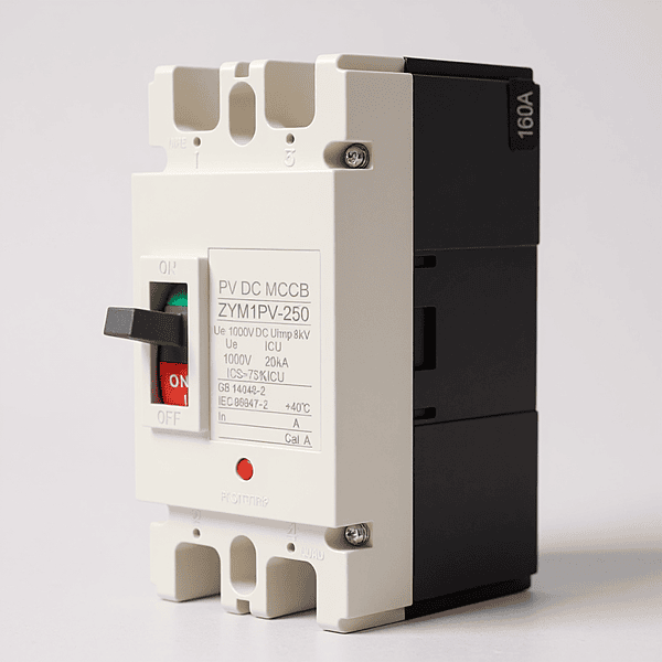 DC Circuit Breaker 2Pole 1000V 120A - MCCB Circuit Breaker for high current DC/solar application