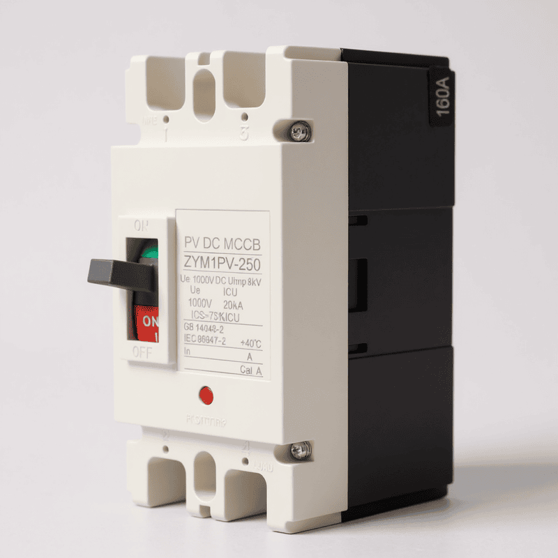 DC Circuit Breaker 2Pole 1000V 120A - MCCB Circuit Breaker for high current DC/solar application