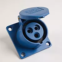 16A Industrial Panel Mount Type Socket - 3 Pin