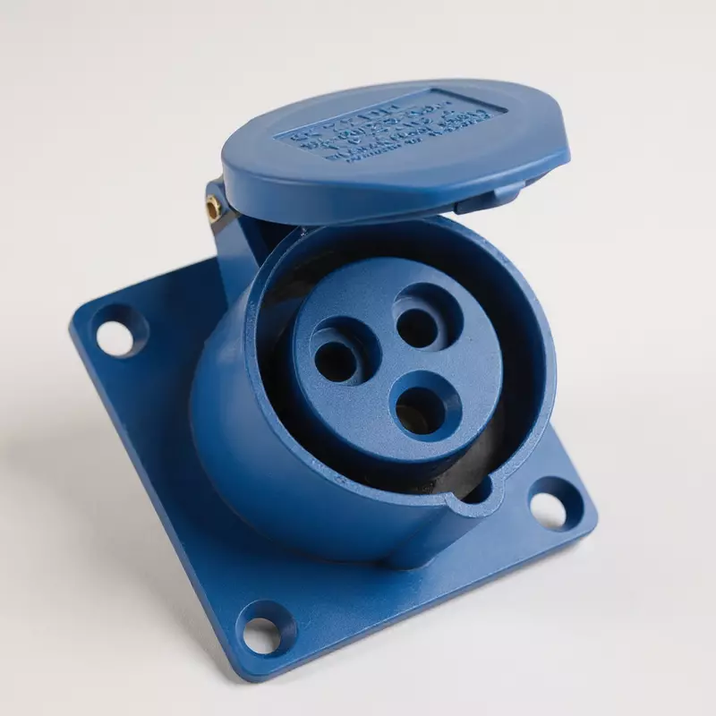 16A Industrial Panel Mount Type Socket - 3 Pin