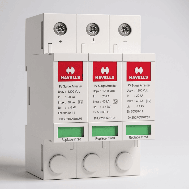 Havells - DC SPD - 2 Pole - 1200V [Lightning Protection for Solar Applications]