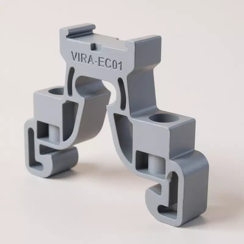 2 Contact Polymide End Clamp / Stopper for 35 mm Channel | ECP-2