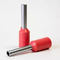 1 sq.mm Ferrule Copper Crimp Connector – Insulated Cord Pin End Terminal (Red) Pack of 10