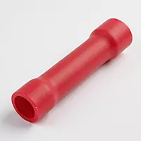 BV-1 Insulated Straight Butt Connector Electrical Wire Crimp Terminals (Pack of 10) RED for(.5 - 1.5 sqmm)
