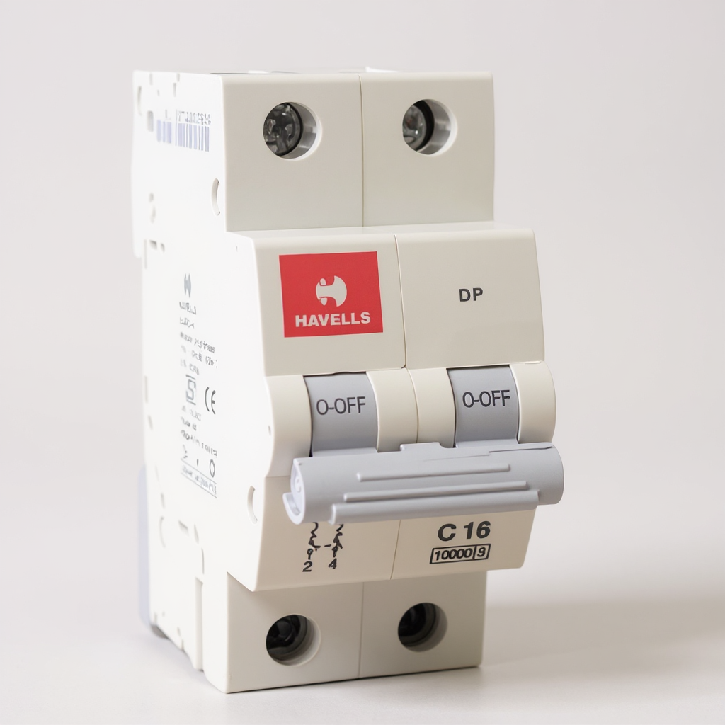Havells 16A 2-Pole AC MCB – (C-Curve)
