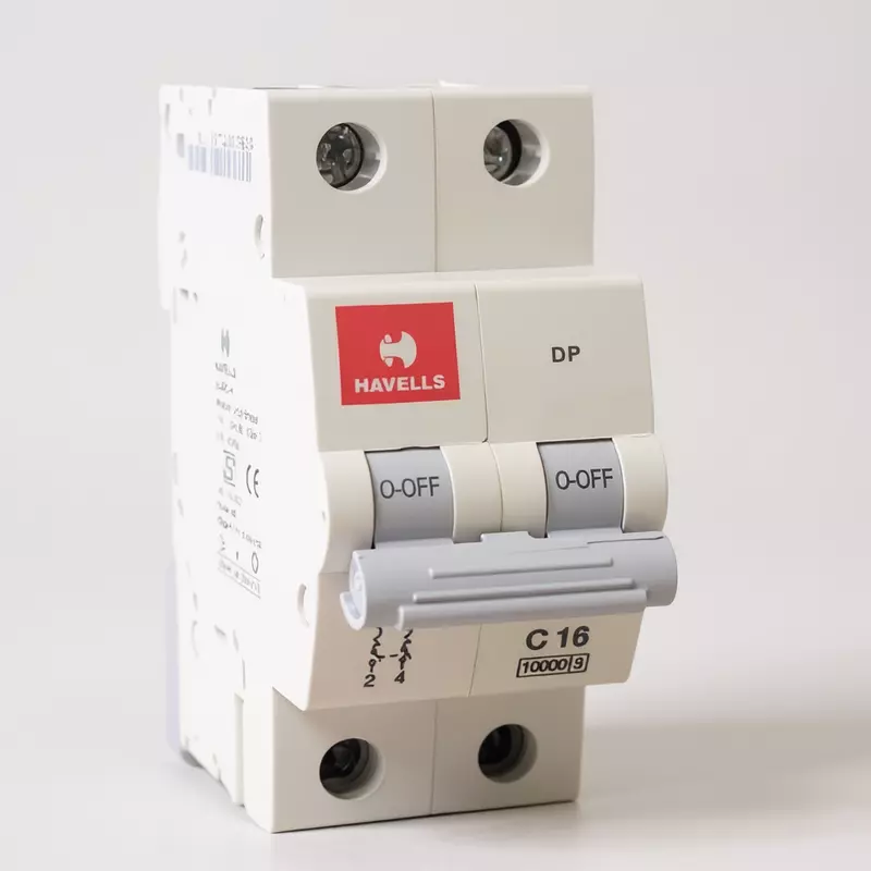 Havells 16A 2-Pole AC MCB – (C-Curve)
