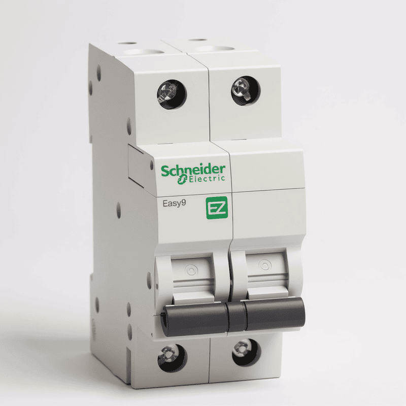 Schneider Electric MCB 2P, 63 A, C curve, 10000 A (Pack of 1)