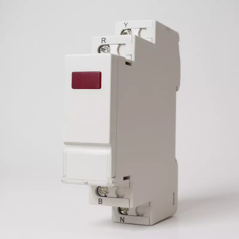 Single Phase LED Indicator Light | Compact 17.5 mm Wide | LED Technology for Long Life| Integrated Front Product Labeling | CE and RoHS complied | GIC
