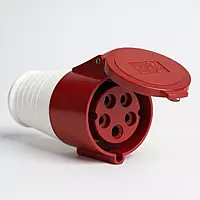 32A Industrial Socket Straight - 5 Pin