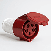 32A Industrial Socket Straight - 5 Pin