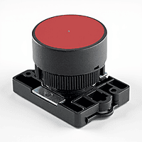 22.5mm Plastic Push Button Red