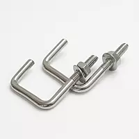 SS J Bolt – M6 x 40mm x 40mm (Fits 1.5" Square Metal Tube) for Solar Panel Fitting -1 qty