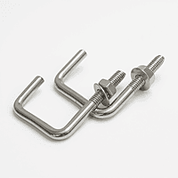 SS J Bolt – M6 x 40mm x 40mm (Fits 1.5" Square Metal Tube) for Solar Panel Fitting -1 qty