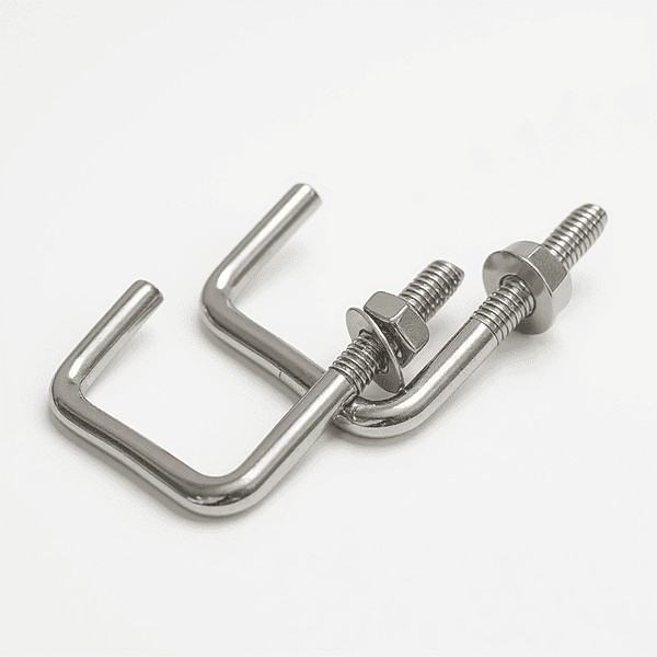 SS J Bolt – M6 x 40mm x 40mm (Fits 1.5" Square Metal Tube) for Solar Panel Fitting -1 qty