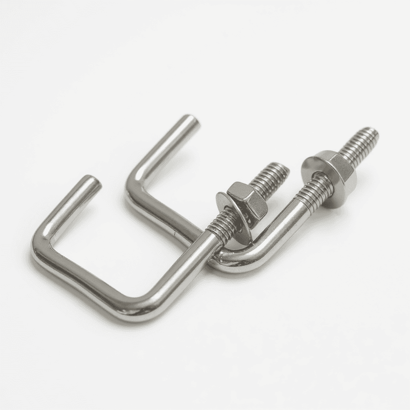 SS J Bolt – M6 x 40mm x 40mm (Fits 1.5" Square Metal Tube) for Solar Panel Fitting -1 qty