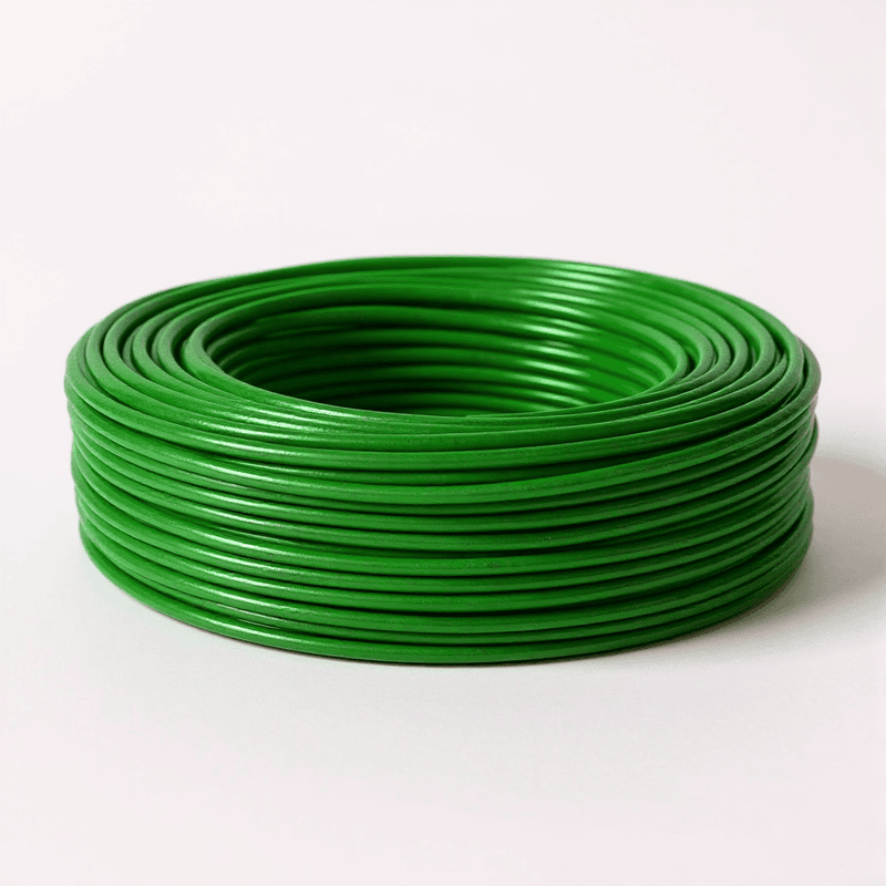 6 sq.mm Cable GREEN | FR PVC Insulated Copper Wire | Single Core Multi-Strand