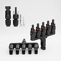 MC4 Branch 5 in 1 T5 Connector with Solar MC4 Connector (1+1 Pair)