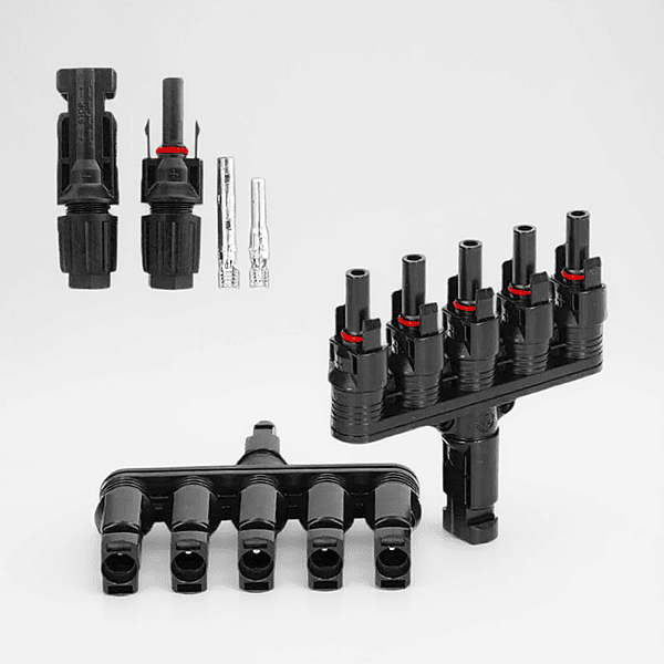 MC4 Branch 5 in 1 T5 Connector with Solar MC4 Connector (1+1 Pair)