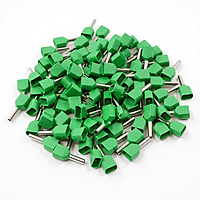 6 sq.mm Twin Insulated Ferrule (GREEN) Pack of 10