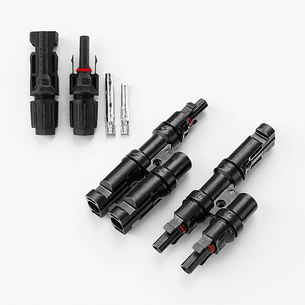 MC4 Branch 2 in 1 T2 connector with Solar MC4 connector (1+1 Pair)
