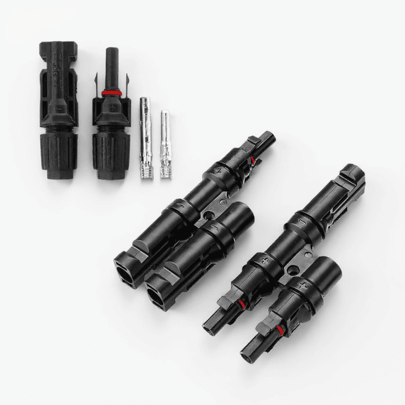MC4 Branch 2 in 1 T2 connector with Solar MC4 connector (1+1 Pair)