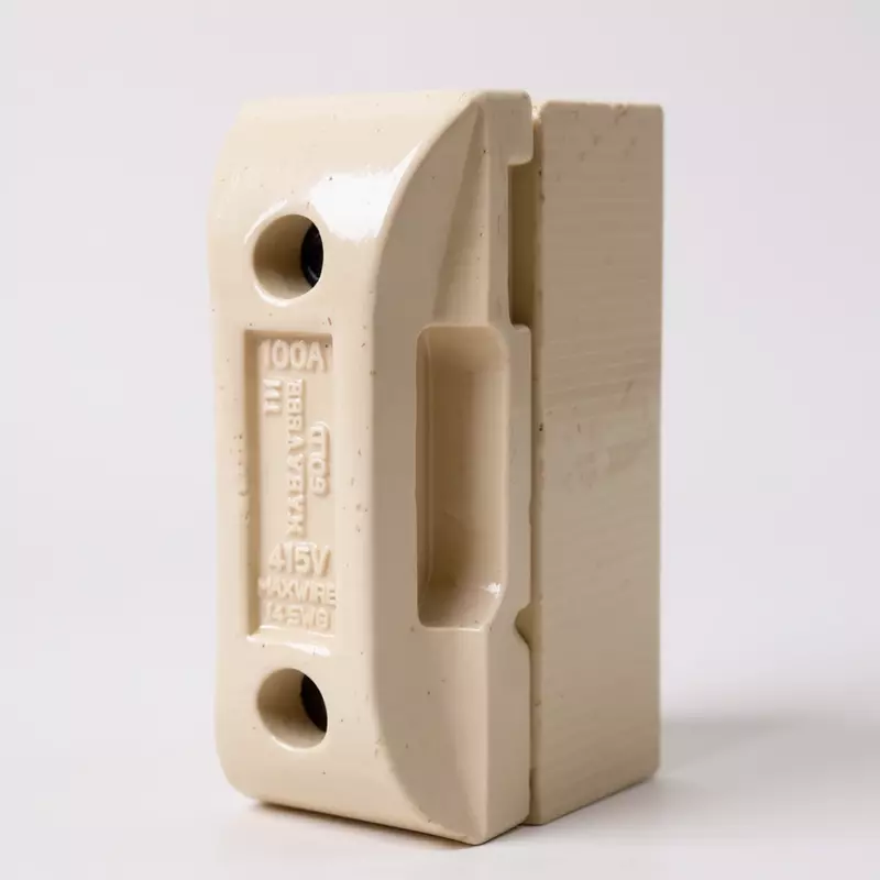 100 Amp KitKat Fuse Porcelain Brass