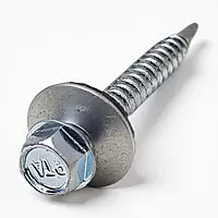 Self Drilling Screw | PATTA MAKE | with 16mm black bonded washer | hex head