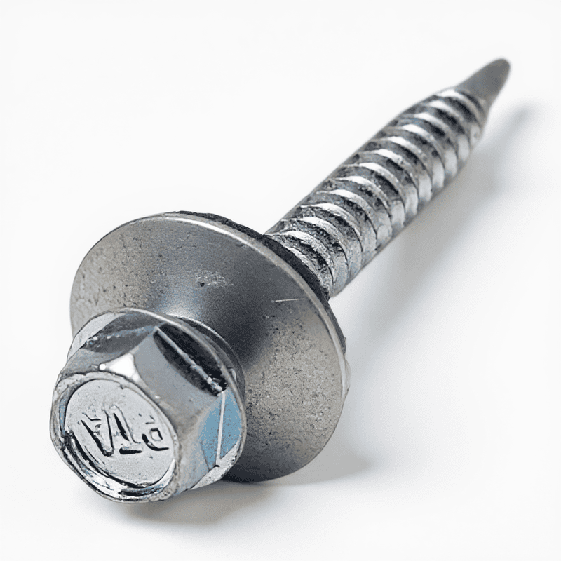 Self Drilling Screw | PATTA MAKE | with 16mm black bonded washer | hex head