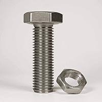 25MM - SS Nut and Bolt - M6