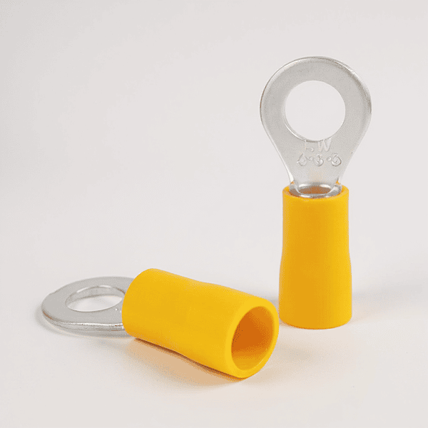 4-6 sq.mm-Crimping Type Insulated Copper Ring Type Terminal Ends | HRI-7090 (Pack Of 10)