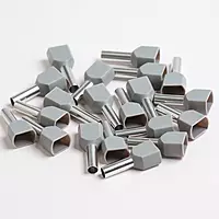 2.5 sq.mm Twin Insulated Ferrule (GREY) Pack of 10