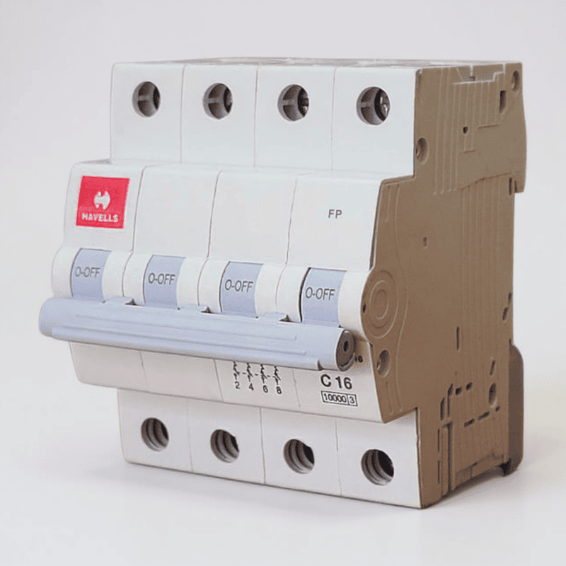 Havells 16A 4-Pole AC MCB β (C-Curve)