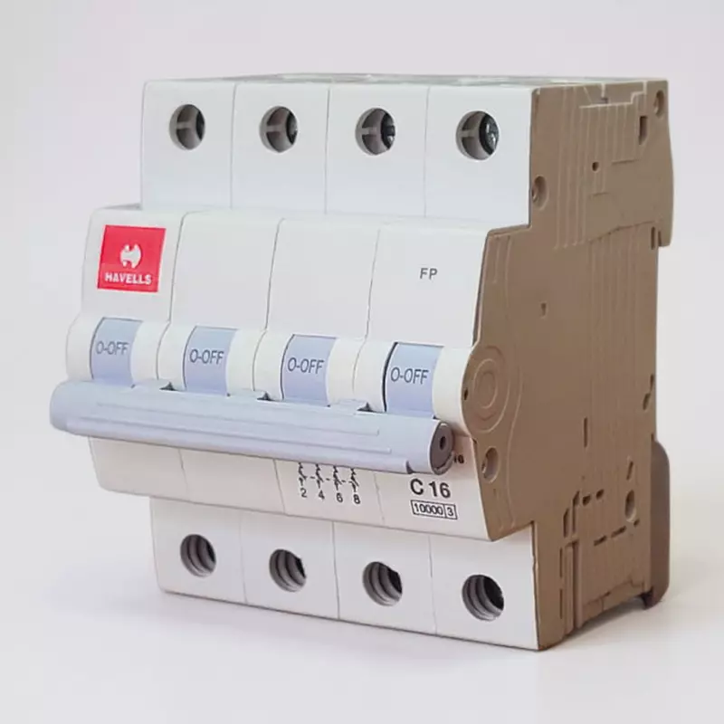 Havells 16A 4-Pole AC MCB – (C-Curve)