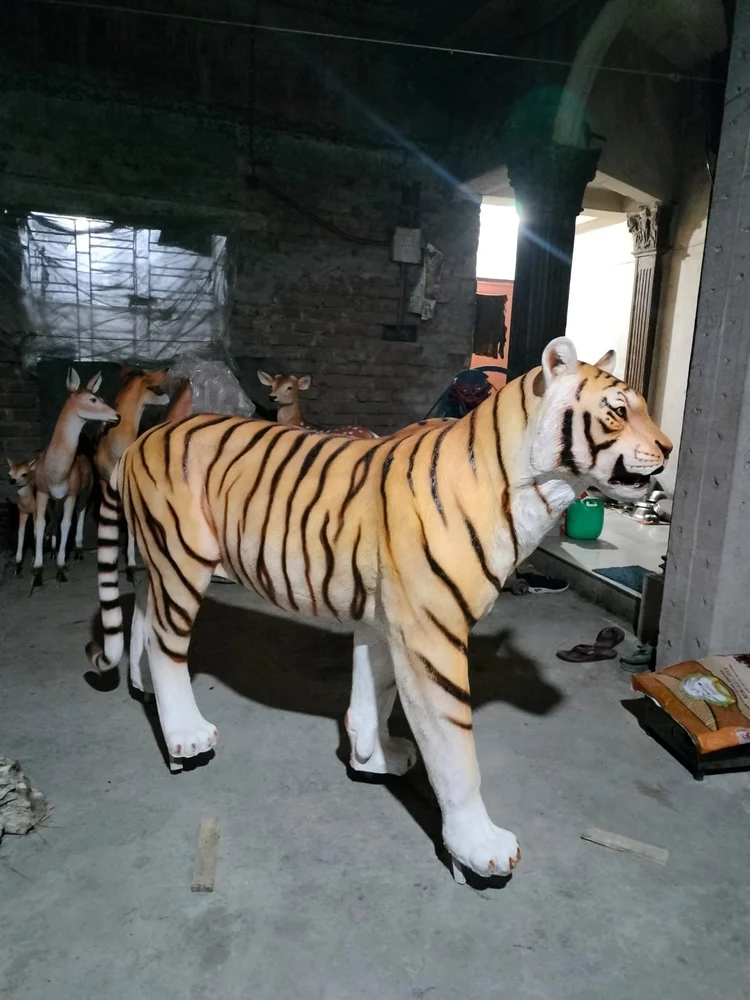 frp tiger statue for garden decor