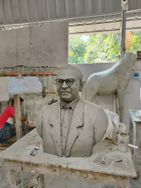 BIMRAO RAMJI AMBEDKAR FIBRE STATUE
