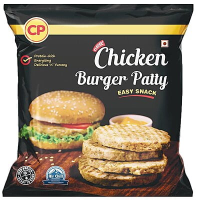 CP Easy Snack Classic Chicken Burger Patty, 1 kg