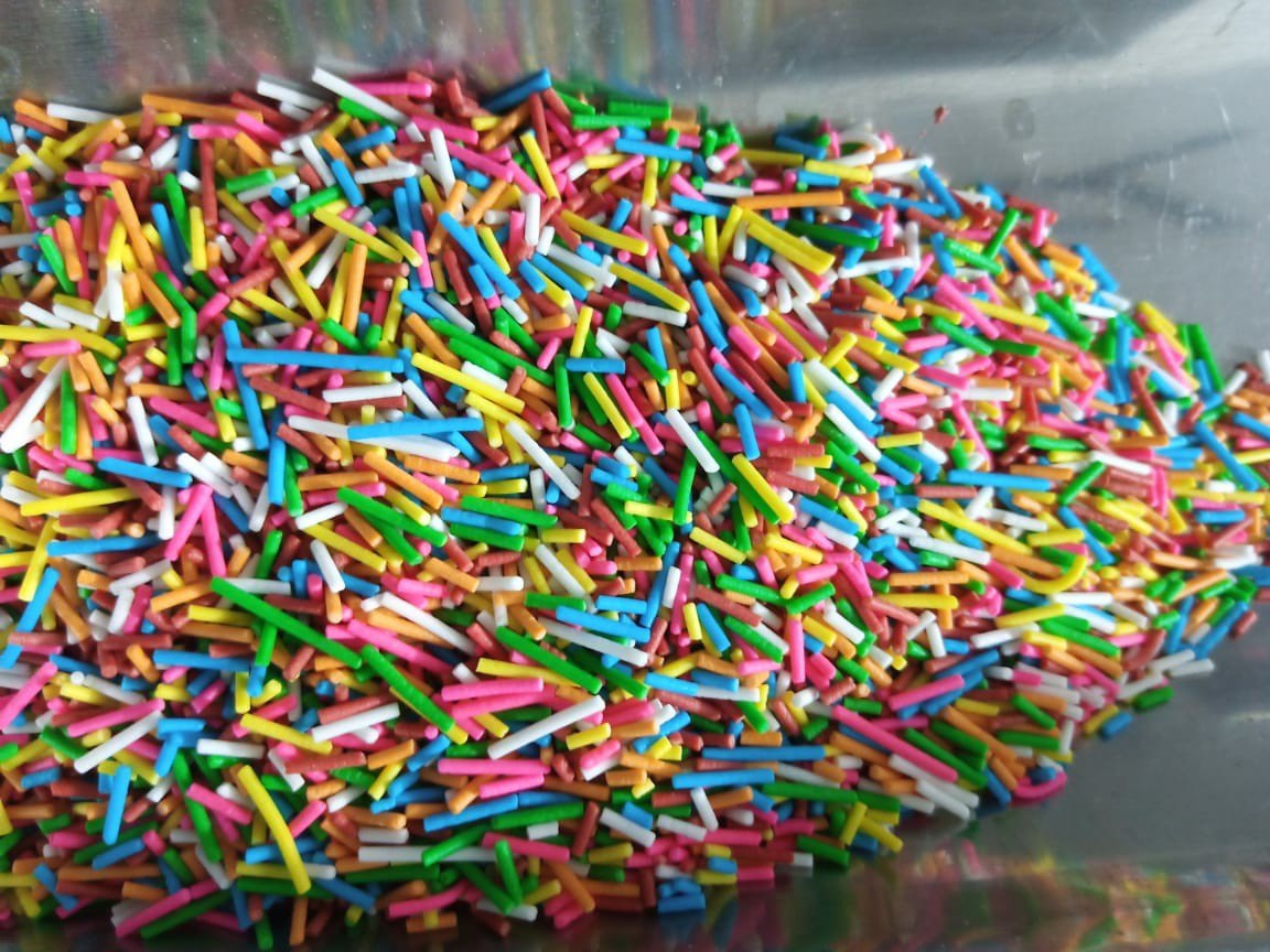 Rainbow vermicelli sprinkles