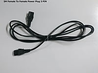 (CW58) Female To Female Power Plug  3 PIN
