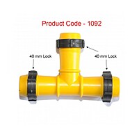 Tee Connector / 40 mm Lock