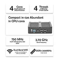 Intel Celeron Quad J4125 Power 4 LAN