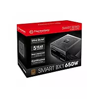 Thermaltake Smart BX1 650W SMPS – 80 Plus Bronze  2 PCIe Connectors  5 Years Warranty